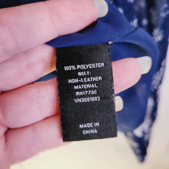 Jason Wu for Target blue mixed print floral flowy sleeveless dress - Picture 9 of 11